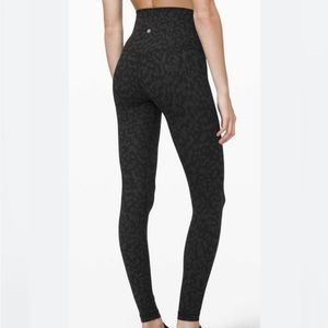 Black Leopard Lulu Lemon Leggings